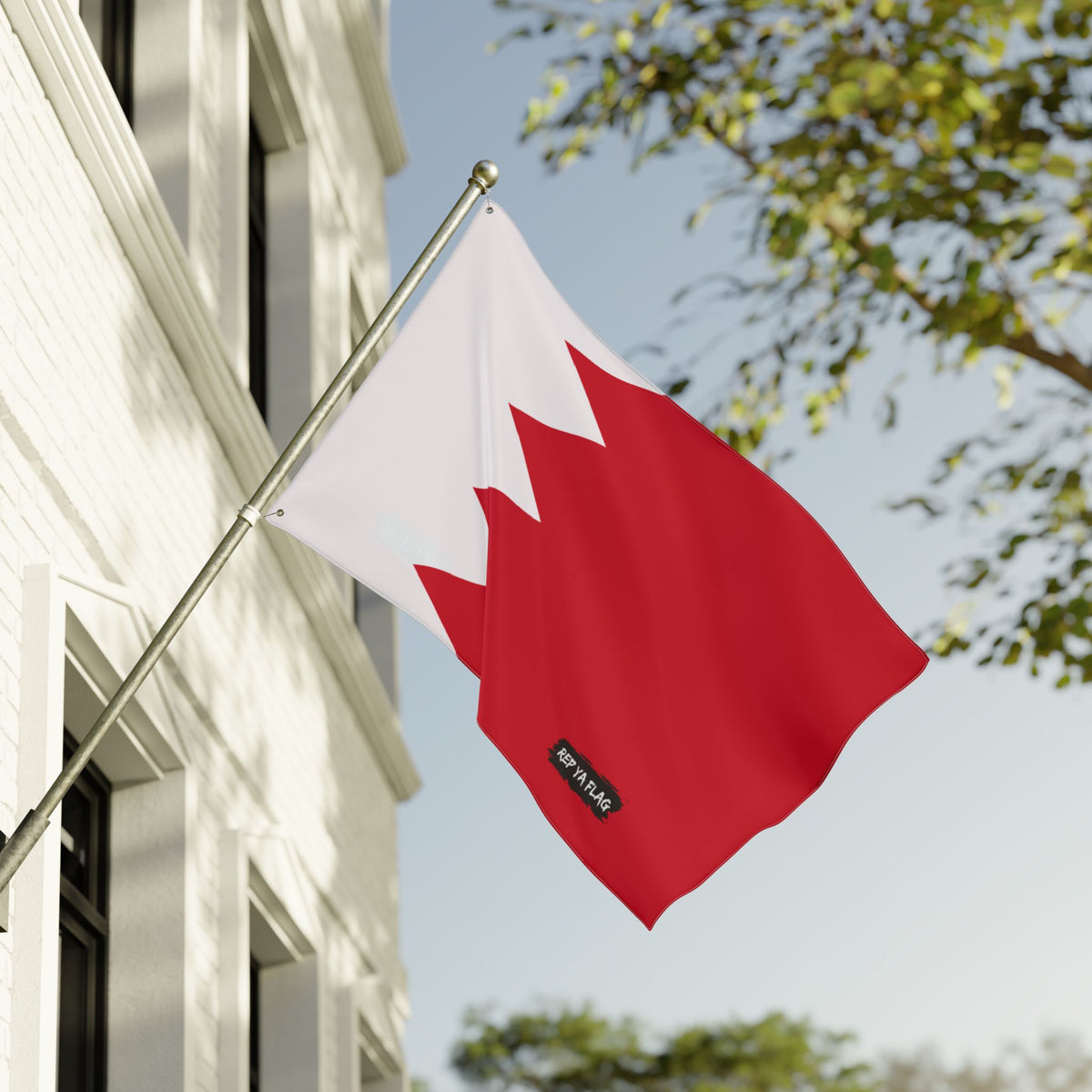 Bahrain Flag Garden Banner – Double-Sided Outdoor Flag