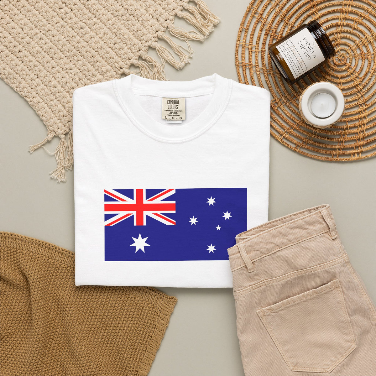 Australia Flag T‑Shirt – Unisex Heritage Tee S–4XL