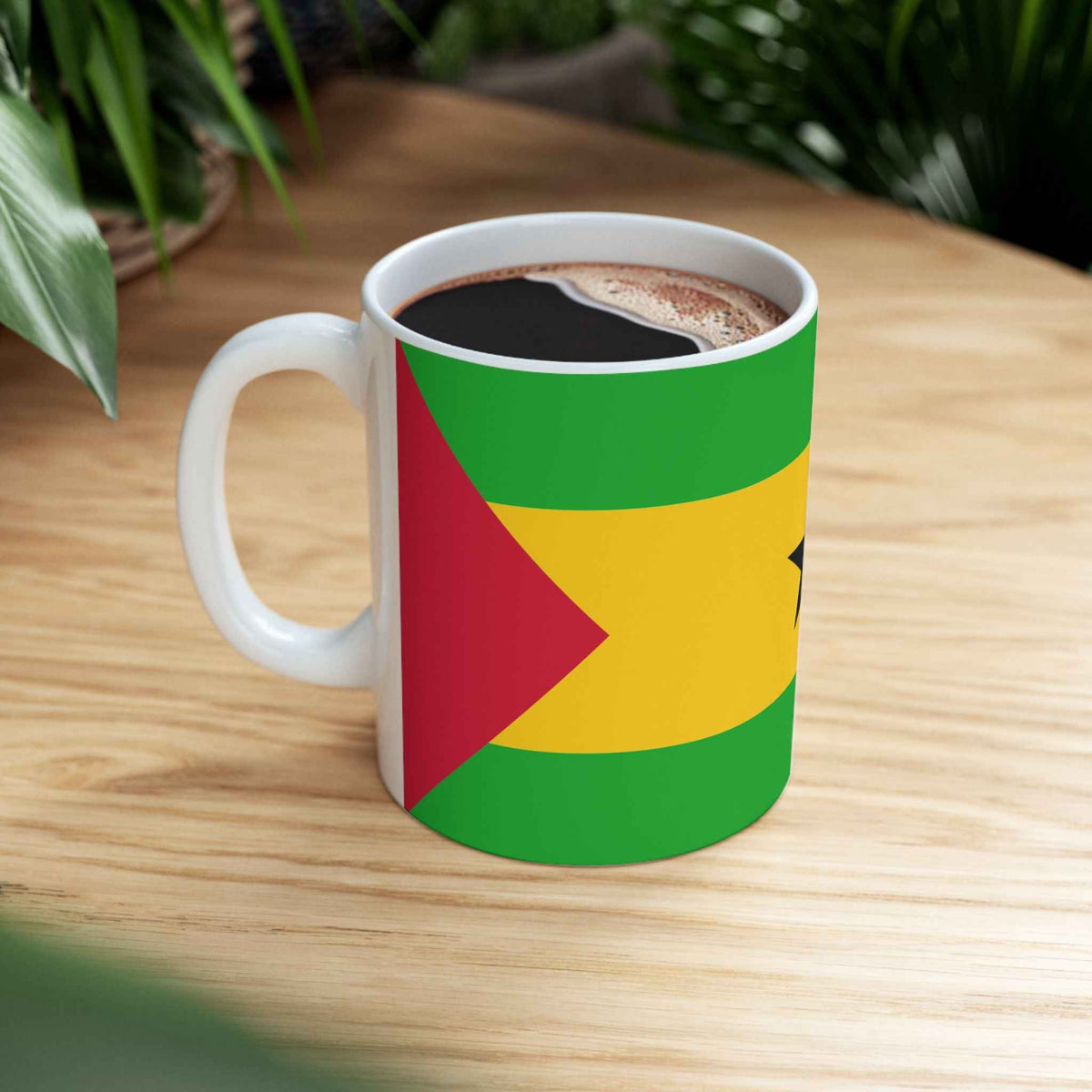 São Tomé and Príncipe Flag Coffee Mug 11oz & 15oz | São Toméan Heritage Ceramic Mug | Rep Ya Flag