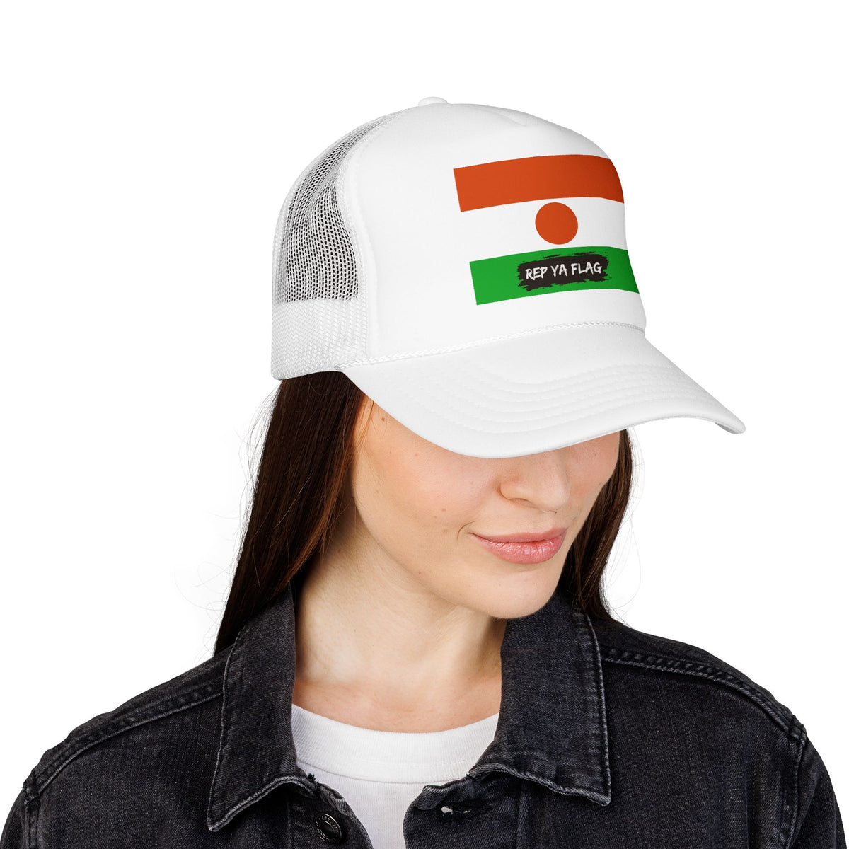 Niger Flag Foam Trucker Hat | Nigerien Pride Snapback Cap | Rep Ya Flag - Rep Ya Flag