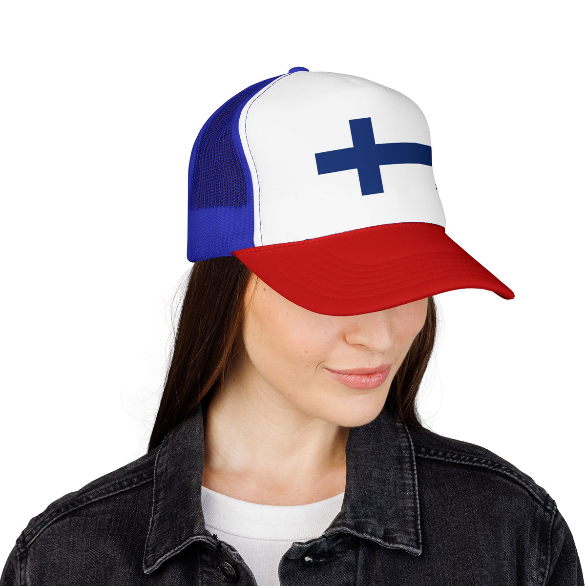 Finland Flag Foam Trucker Hat | Finnish Pride Snapback Cap | Rep Ya Flag - Rep Ya Flag
