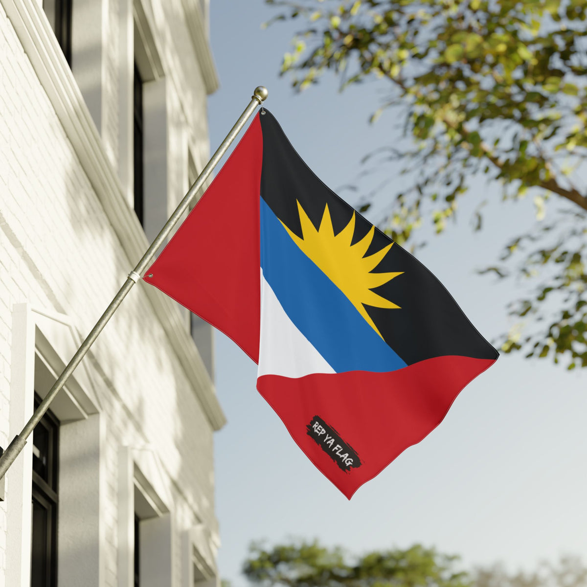 Antigua & Barbuda Garden Flag – Double-Sided Outdoor Banner