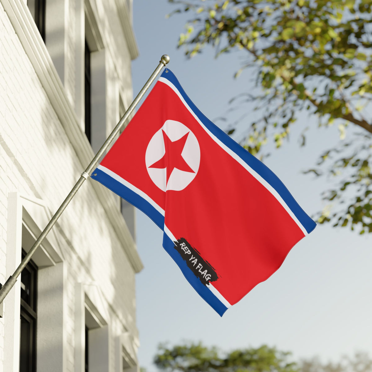 North Korea Flag Garden Banner | Double Sided Outdoor Flag | Rep Ya Flag - Rep Ya Flag