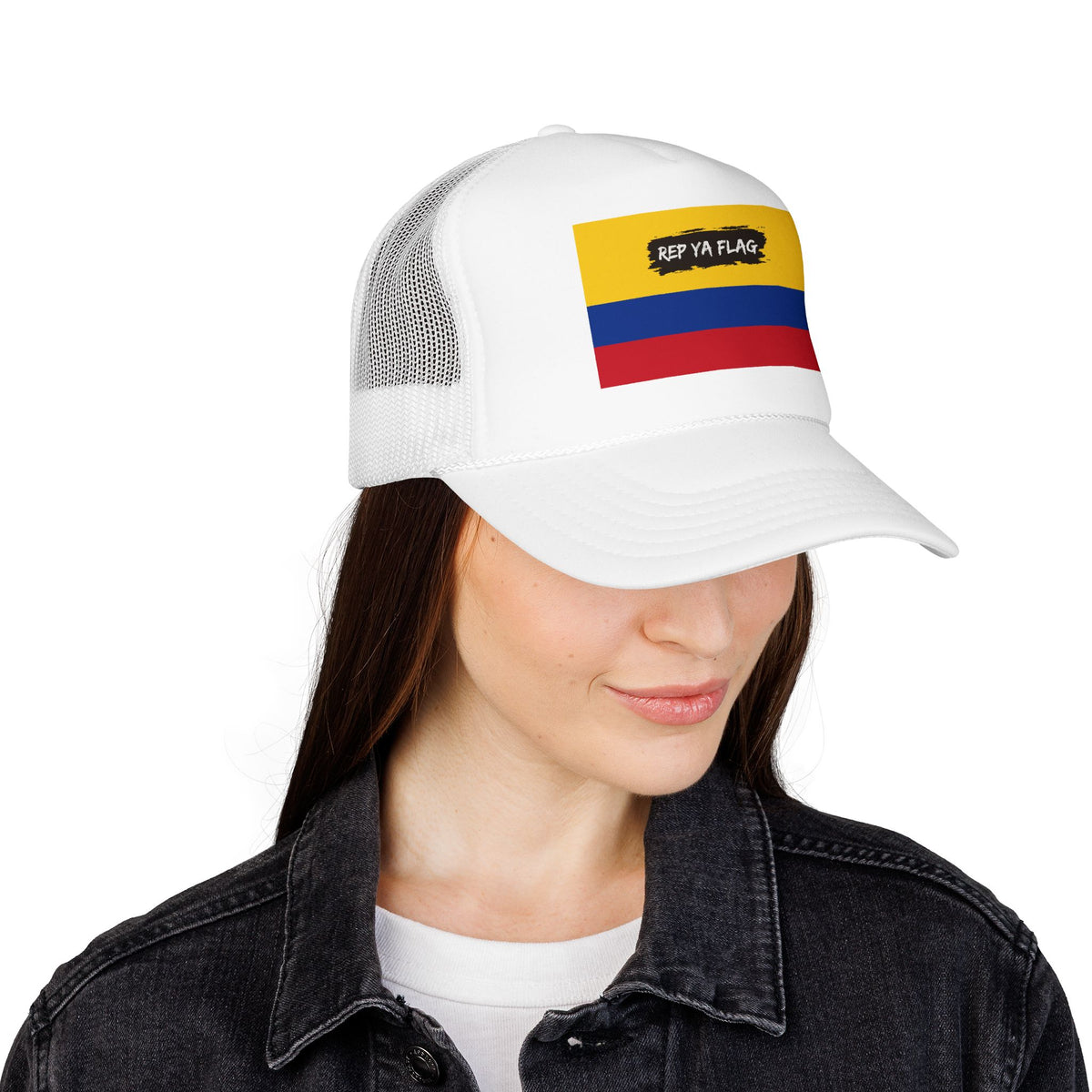 Colombia Flag Foam Trucker Hat | Colombian Pride Snapback Cap | Rep Ya Flag - Rep Ya Flag