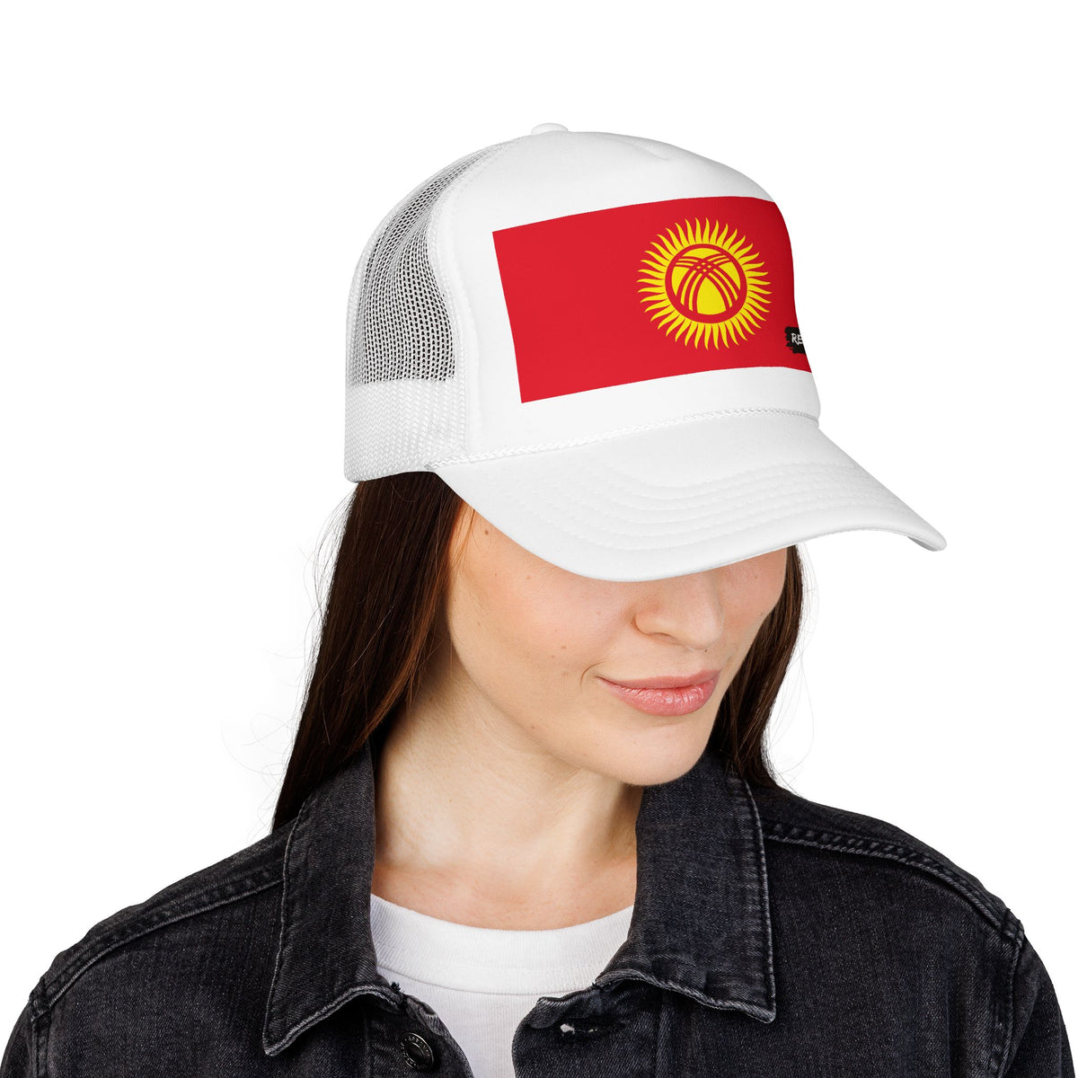 Kyrgyzstan Flag Foam Trucker Hat | Kyrgyz Pride Snapback Cap | Rep Ya Flag - Rep Ya Flag