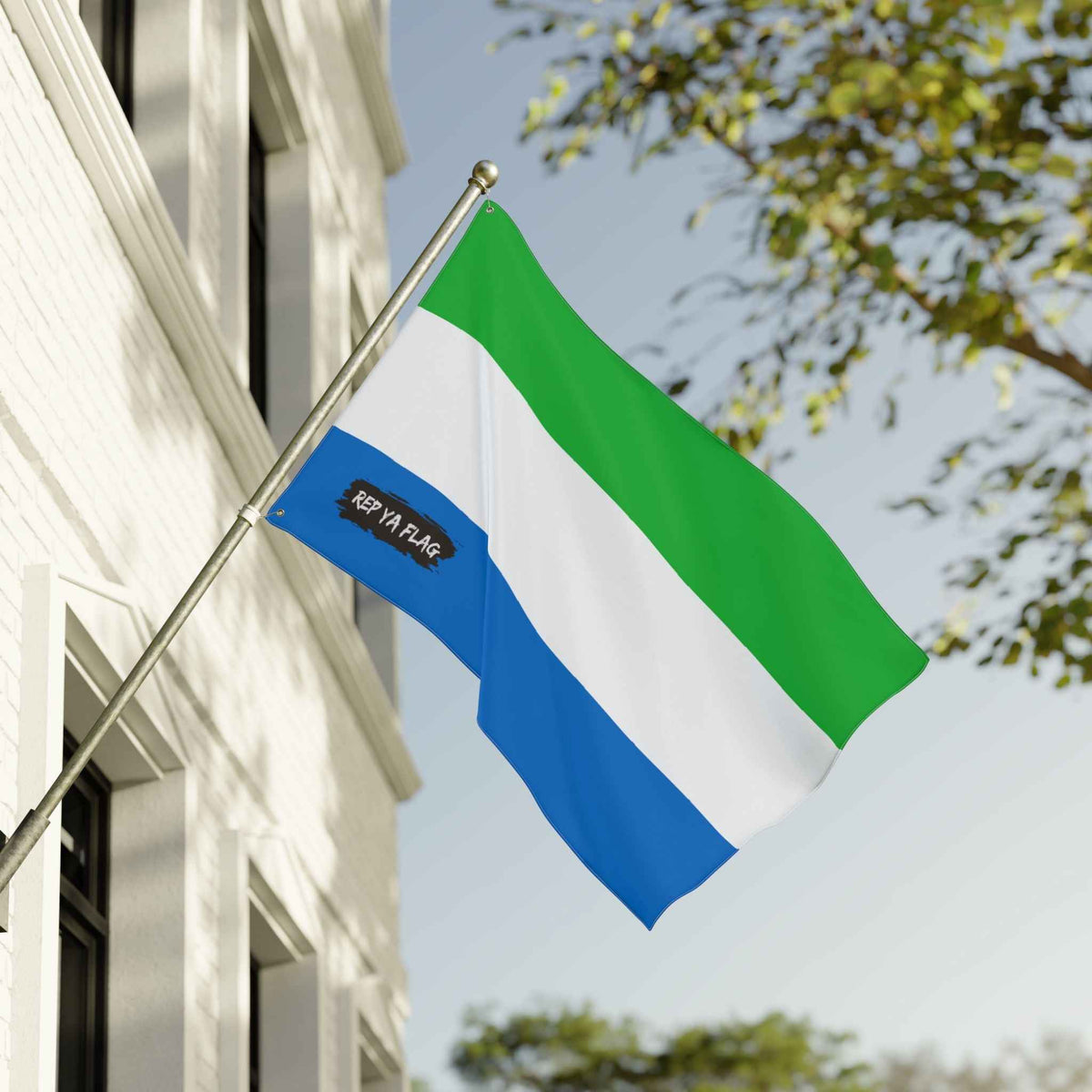 Sierra Leone Flag Garden Banner | Double-Sided Outdoor Flag | Rep Ya Flag