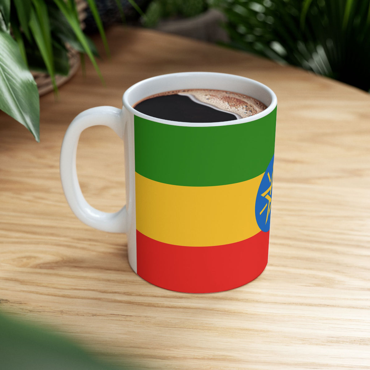 Ethiopia Flag Coffee Tea Mug 11oz 15oz | Rep Ya Flag Ceramic Mug - Rep Ya Flag
