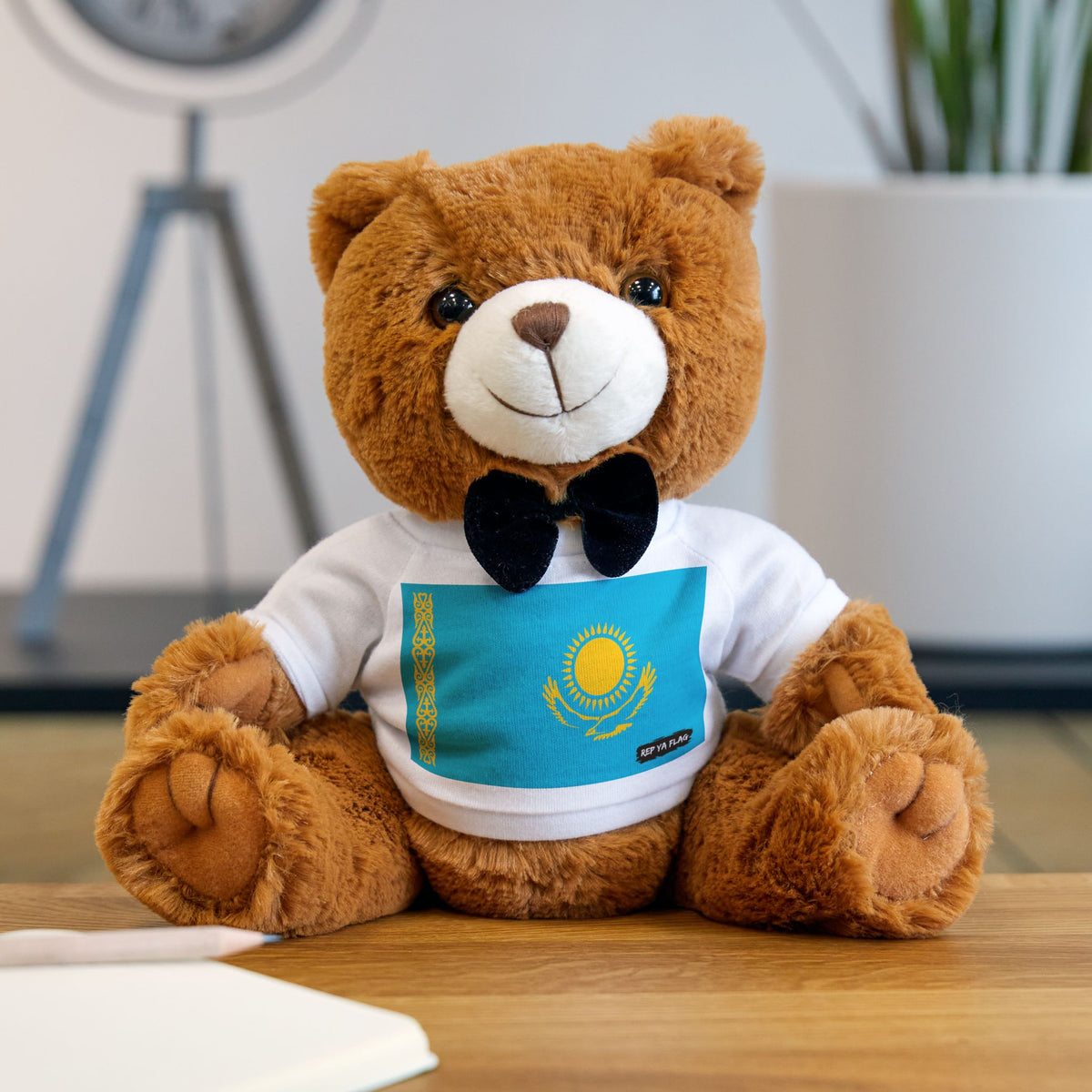 Kazakhstan Flag Teddy Bear | Kazakh Heritage Plush Gift | Rep Ya Flag - Rep Ya Flag