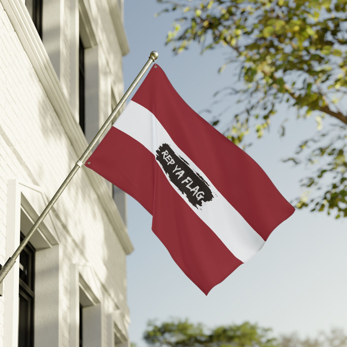 Latvia Flag Garden Banner | Double Sided Outdoor Flag | Rep Ya Flag - Rep Ya Flag