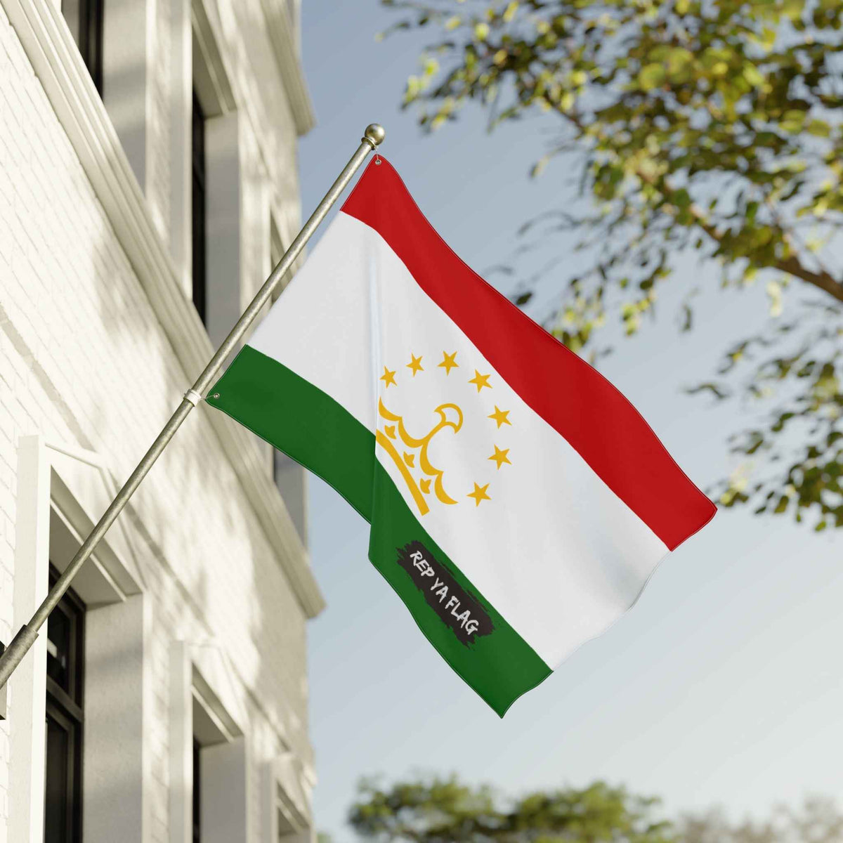 Tajikistan Flag Garden Banner | Double-Sided Outdoor Flag | Rep Ya Flag