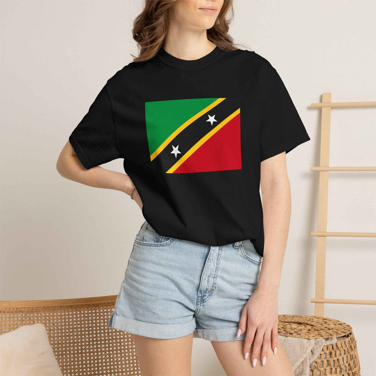 Saint Kitts and Nevis Flag T Shirt | Kittitian & Nevisian Heritage Shirt S–4XL | Rep Ya Flag