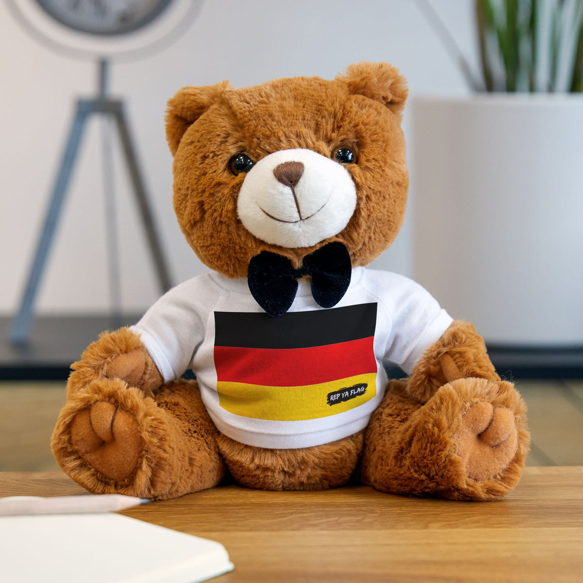 Germany Flag Teddy Bear | German Heritage Plush Gift | Rep Ya Flag - Rep Ya Flag