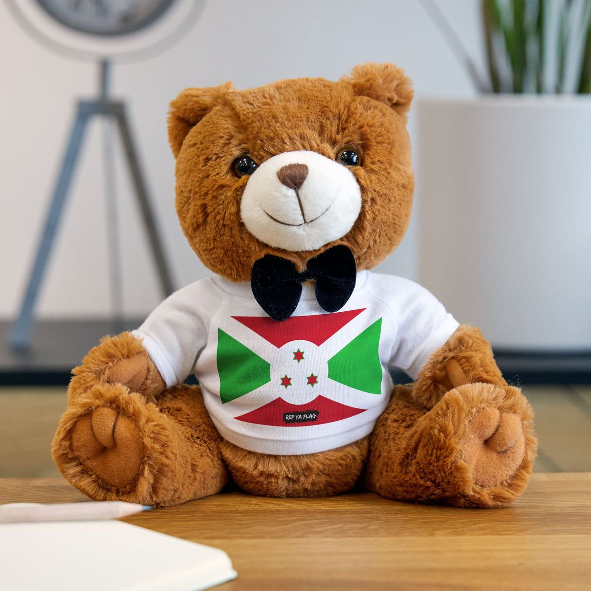 Burundi Flag Teddy Bear | Burundian Heritage Plush Gift | Rep Ya Flag - Rep Ya Flag