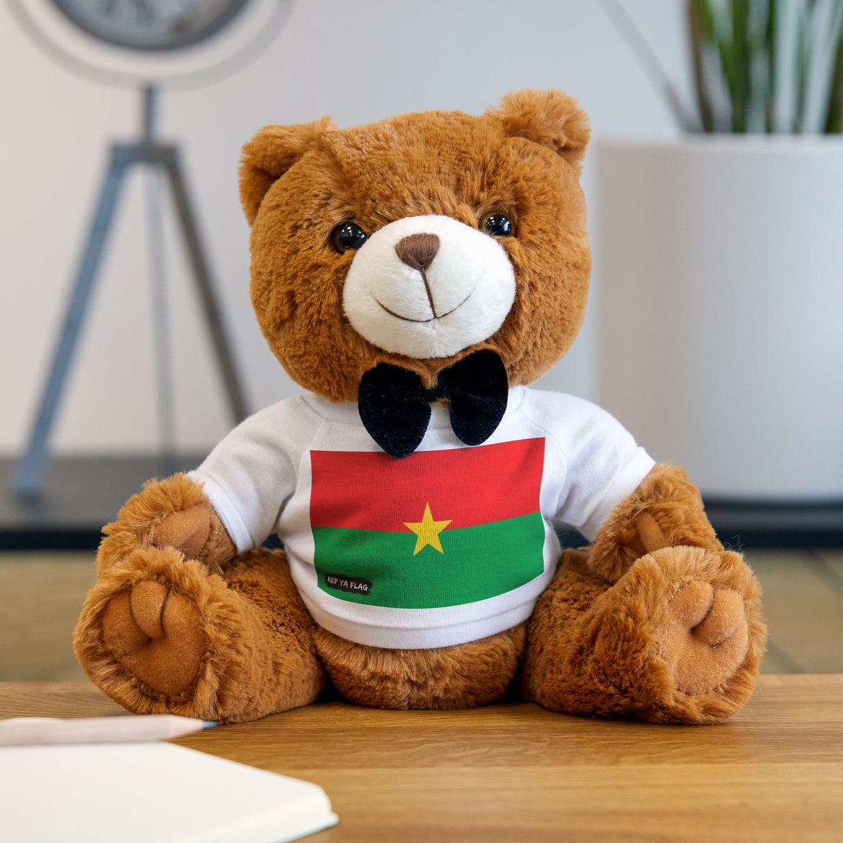 Burkina Faso Flag Teddy Bear | Burkinabé Heritage Plush Gift | Rep Ya Flag - Rep Ya Flag