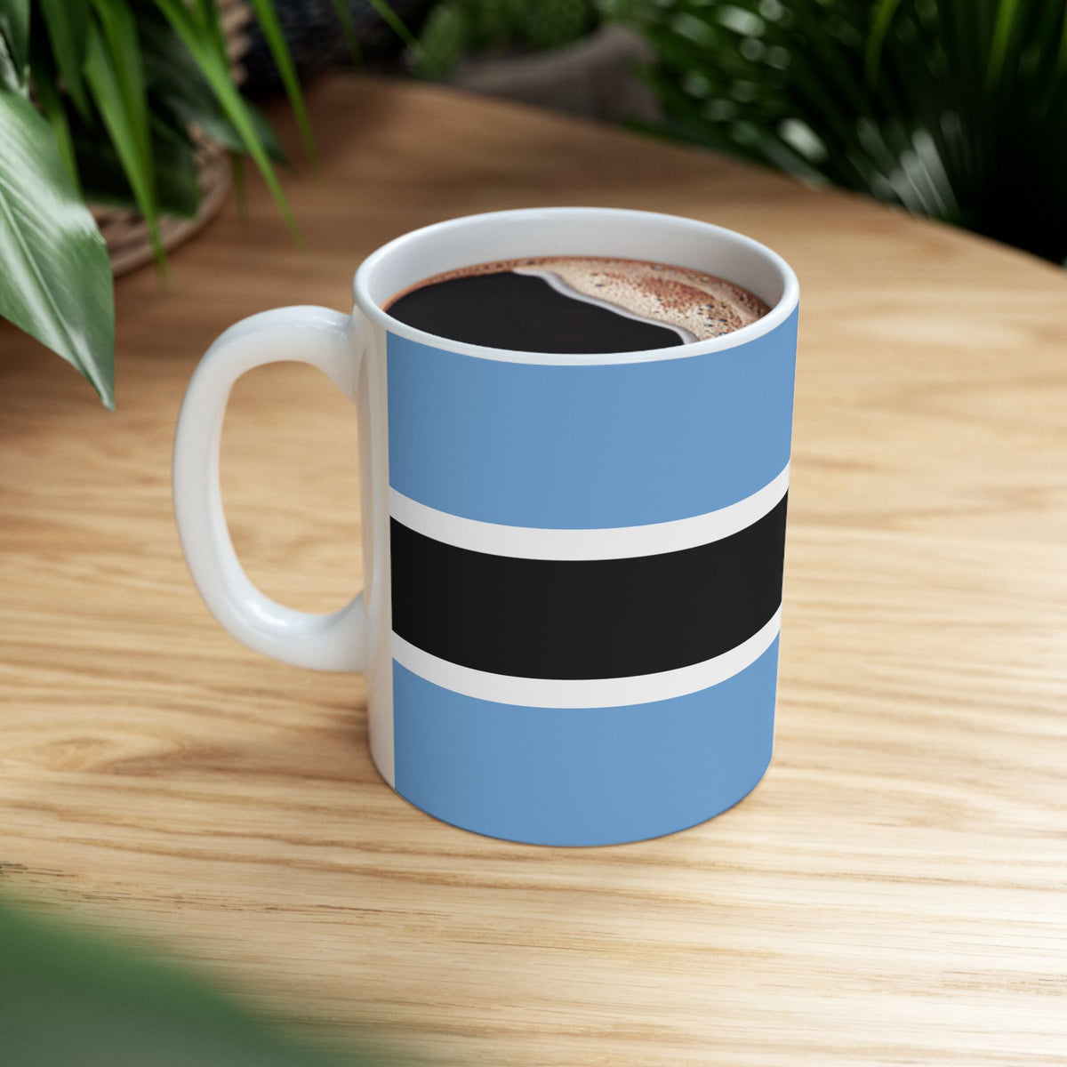 Botswana Flag Coffee Tea Mug 11oz 15oz | Rep Ya Flag Ceramic Mug - Rep Ya Flag