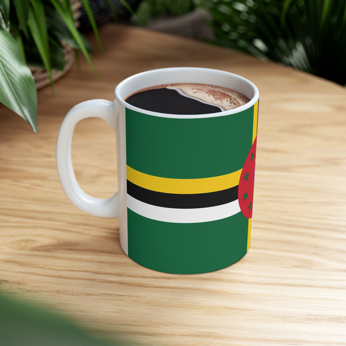 Dominica Flag Coffee Tea Mug 11oz 15oz | Rep Ya Flag Ceramic Mug - Rep Ya Flag