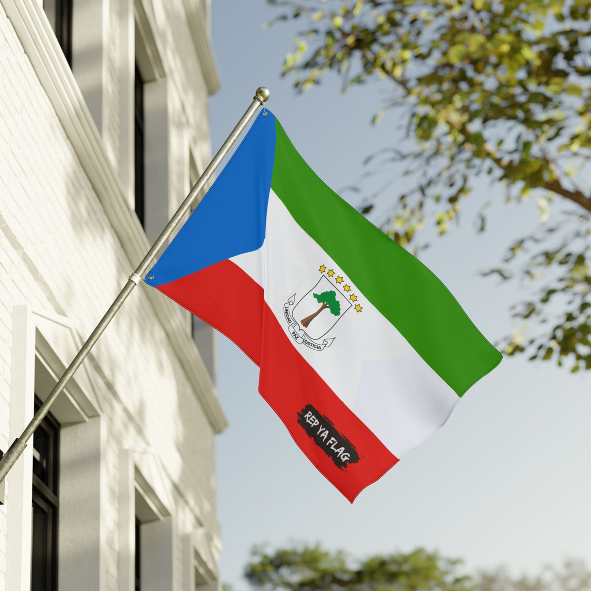 Equatorial Guinea Flag Garden Banner | Double Sided Outdoor Flag | Rep Ya Flag - Rep Ya Flag