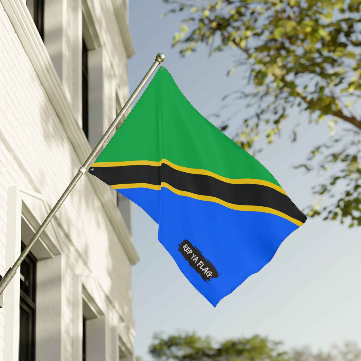 Double-Sided Tanzania Flag Garden Banner | Rep Ya Flag