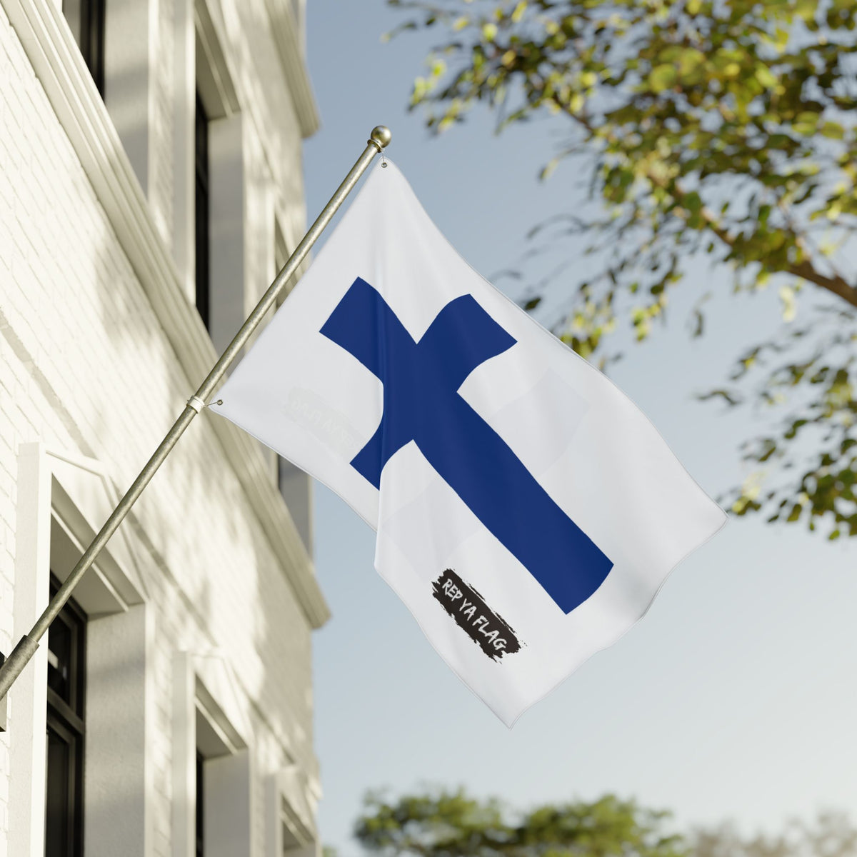 Finland Flag Garden Banner | Double Sided Outdoor Flag | Rep Ya Flag - Rep Ya Flag