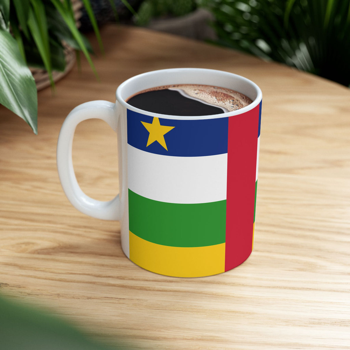 Central African Republic Flag Coffee Tea Mug 11oz 15oz | Central African Heritage Mug | Rep Ya Flag - Rep Ya Flag