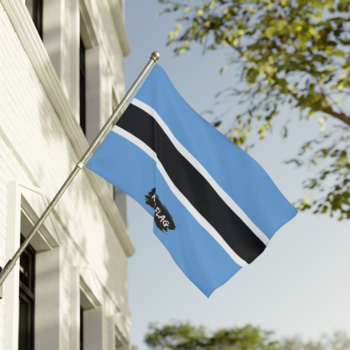 Botswana Flag Garden Banner | Double Sided Outdoor Flag | Rep Ya Flag - Rep Ya Flag
