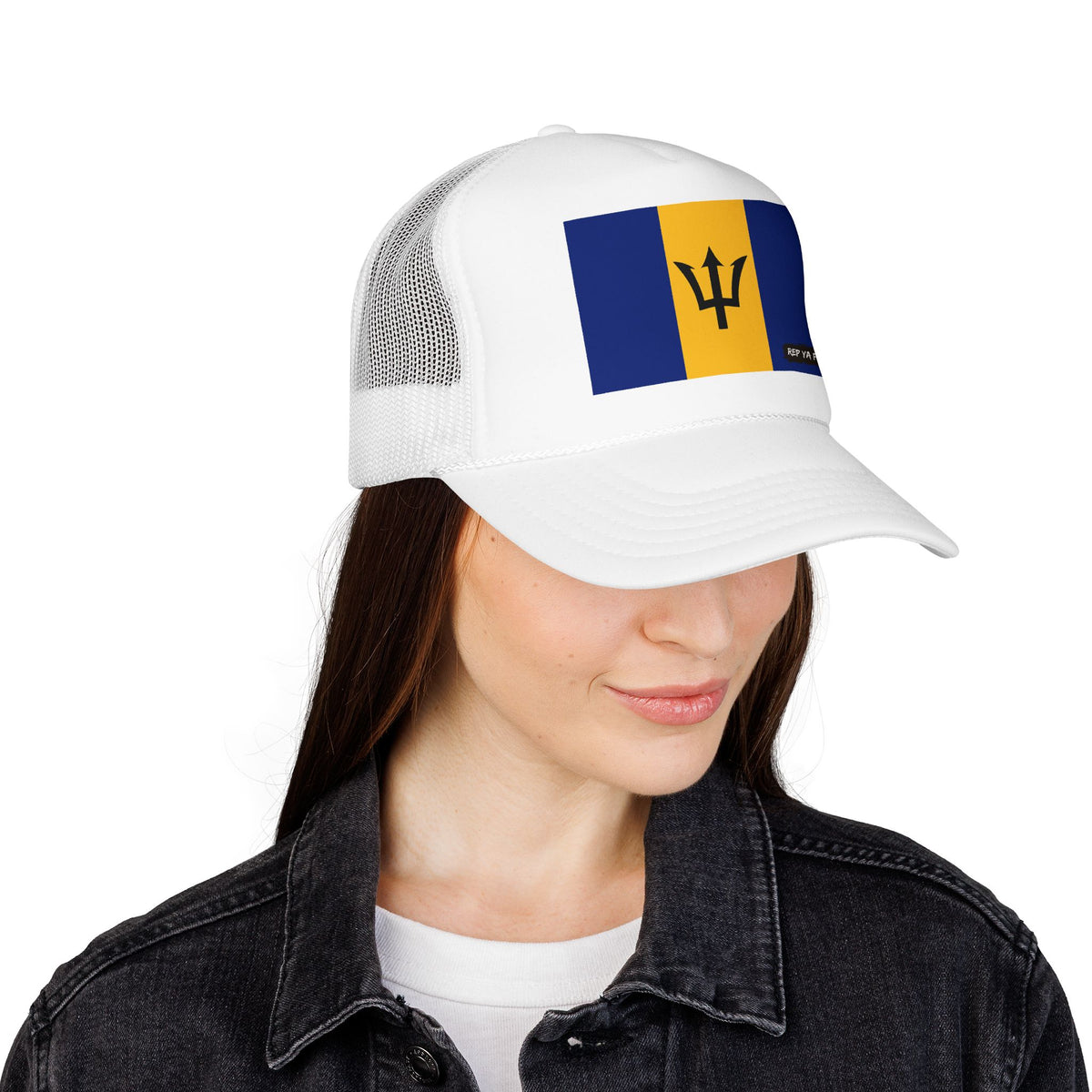 Barbados Flag Trucker Hat – Barbadian Pride Snapback Cap
