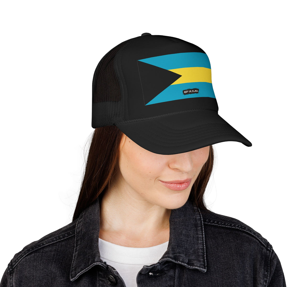 Bahamas Flag Foam Trucker Hat – Bahamian Pride Snapback