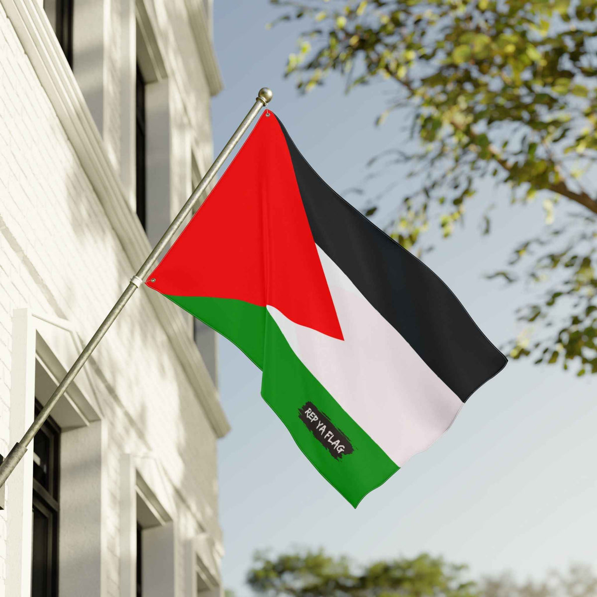 Palestine Flag Garden Banner | Double Sided Outdoor Flag | Rep Ya Flag