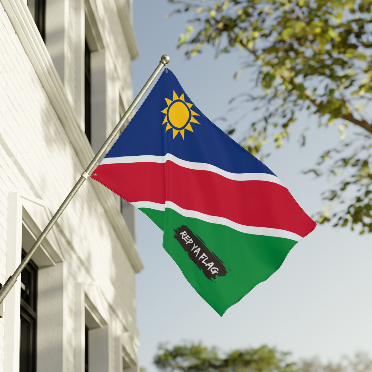 Namibia Flag Garden Banner | Double Sided Outdoor Flag | Rep Ya Flag - Rep Ya Flag