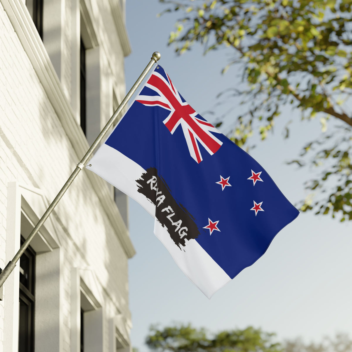 New Zealand Flag Garden Banner | Double Sided Outdoor Flag | Rep Ya Flag - Rep Ya Flag