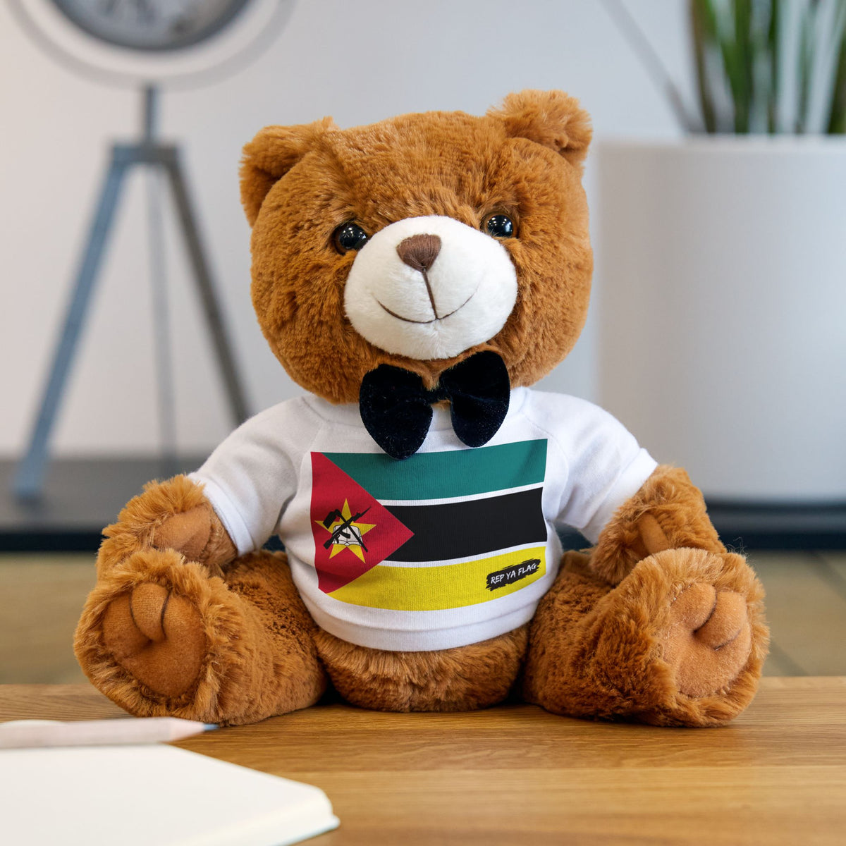 Mozambique Flag Teddy Bear | Mozambican Plush Gift | Mozambican Heritage Bear | Cultural Keepsake | Baby Gift Stuffed Animal - Rep Ya Flag