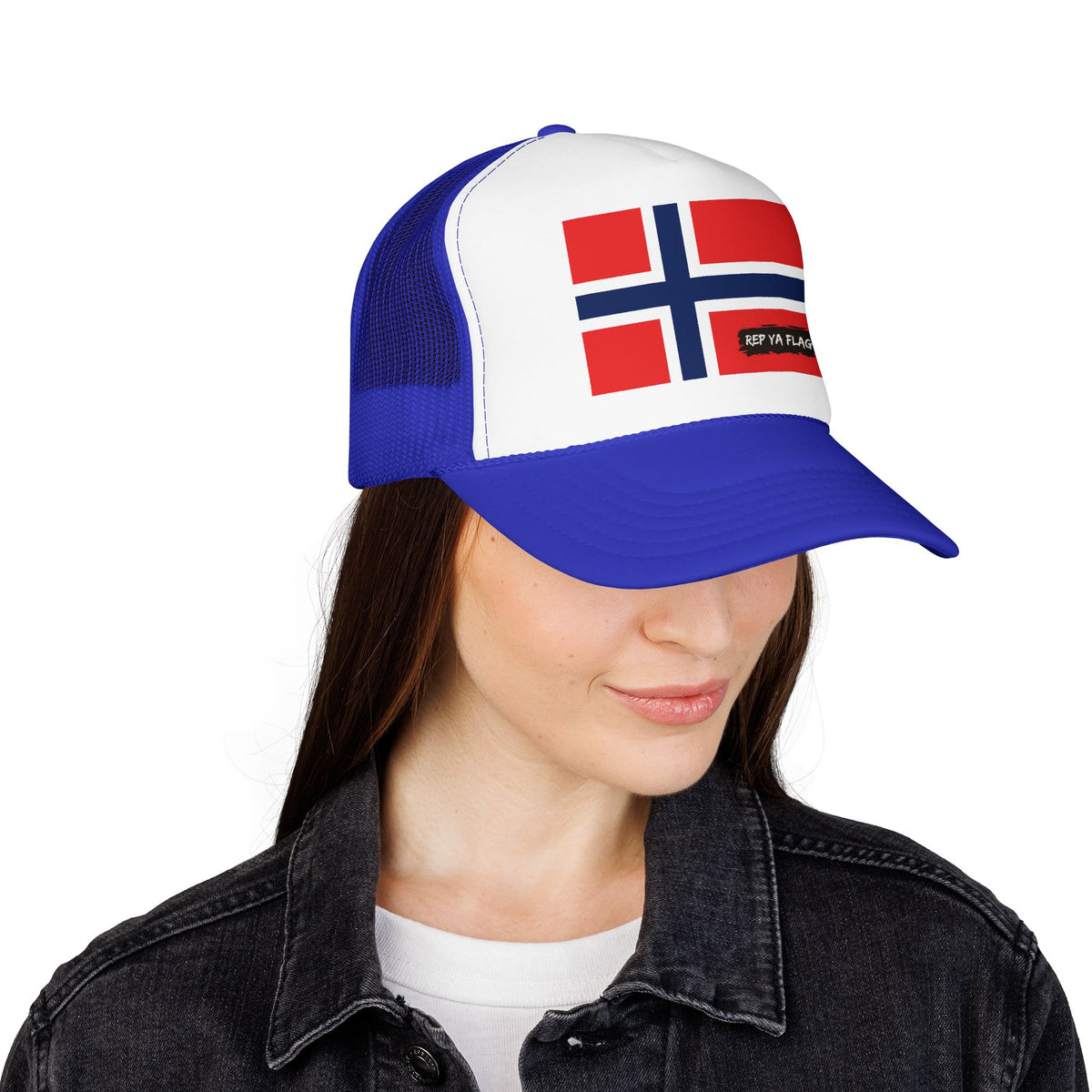Norway Flag Foam Trucker Hat | Norwegian Pride Snapback Cap | Rep Ya Flag - Rep Ya Flag