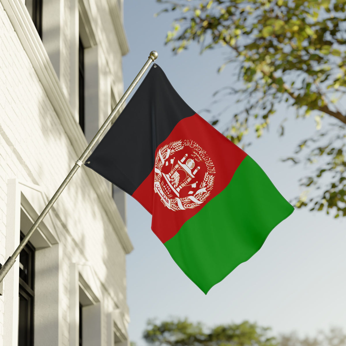 Afghanistan Flag Garden Banner – Double‑Sided Outdoor
