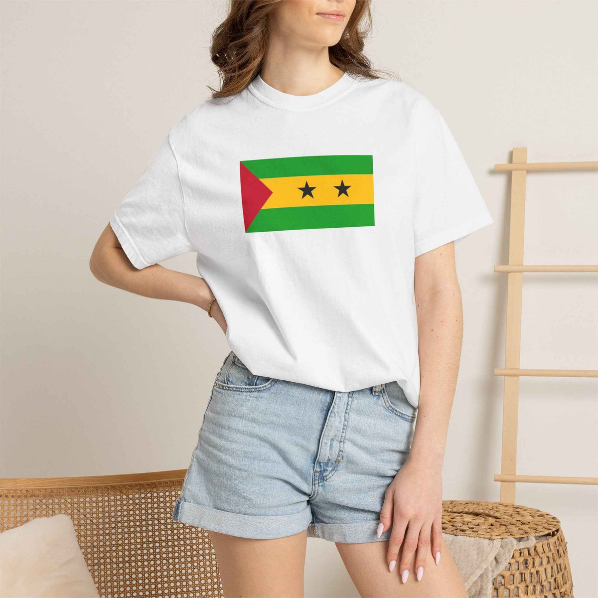 São Tomé and Príncipe Flag T Shirt | São Toméan Heritage Shirt S–4XL | Rep Ya Flag