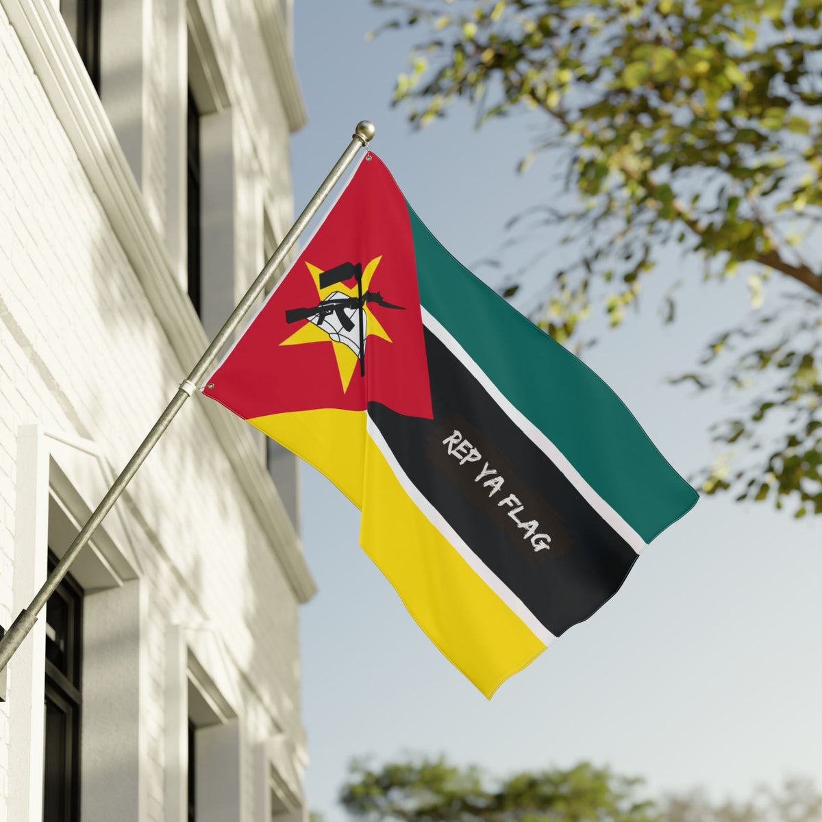 Mozambique Flag Garden Banner | Double Sided Outdoor Flag | Rep Ya Flag - Rep Ya Flag