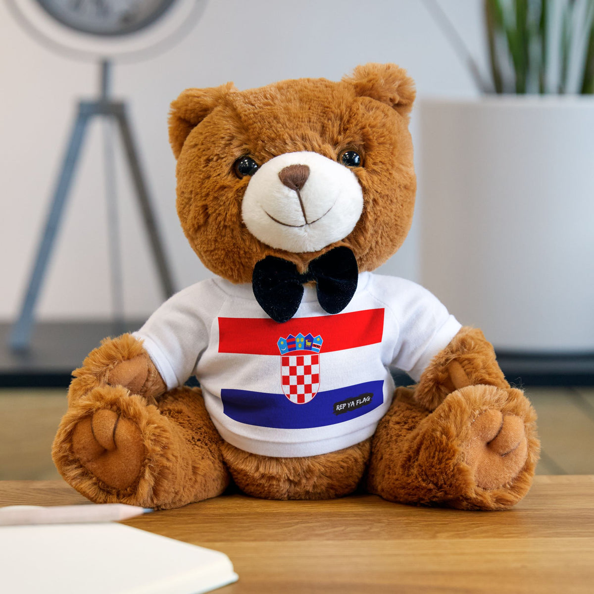 Croatia Flag Teddy Bear | Croatian Heritage Plush Gift | Rep Ya Flag - Rep Ya Flag