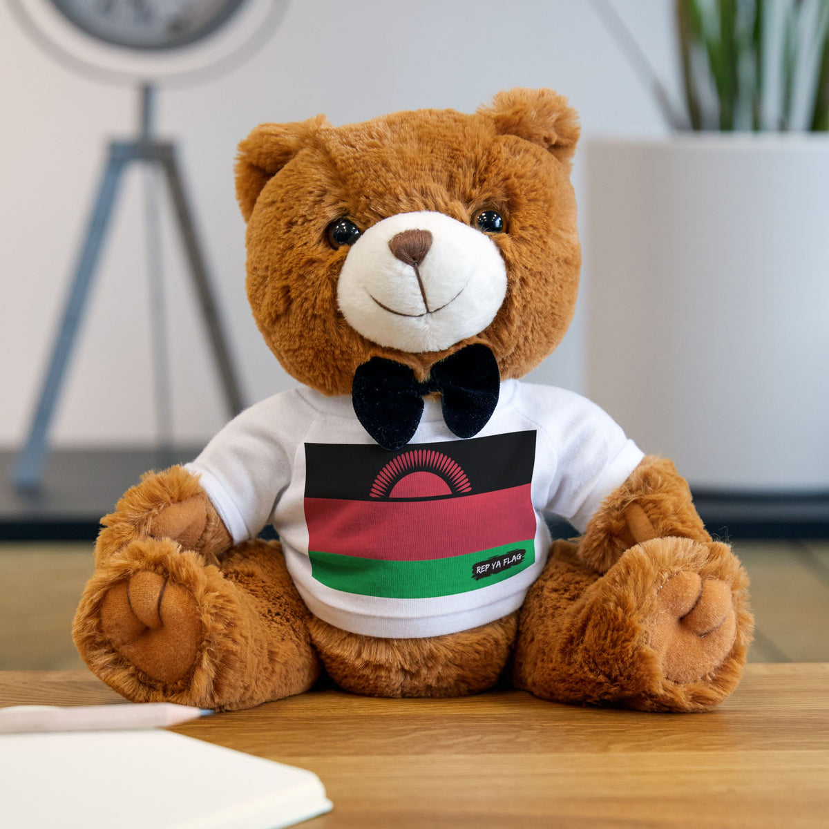 Malawi Flag Teddy Bear | Malawian Heritage Plush Gift | Rep Ya Flag - Rep Ya Flag