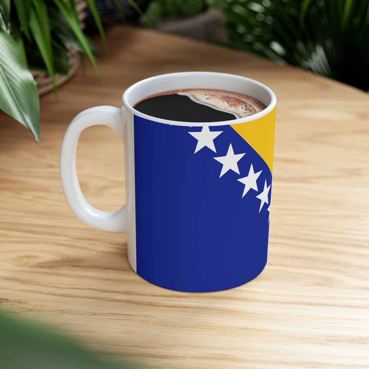Bosnia & Herzegovina Flag Coffee Mug | Bosnian Pride Ceramic Tea Mug 11oz & 15oz | Rep Ya Flag - Rep Ya Flag