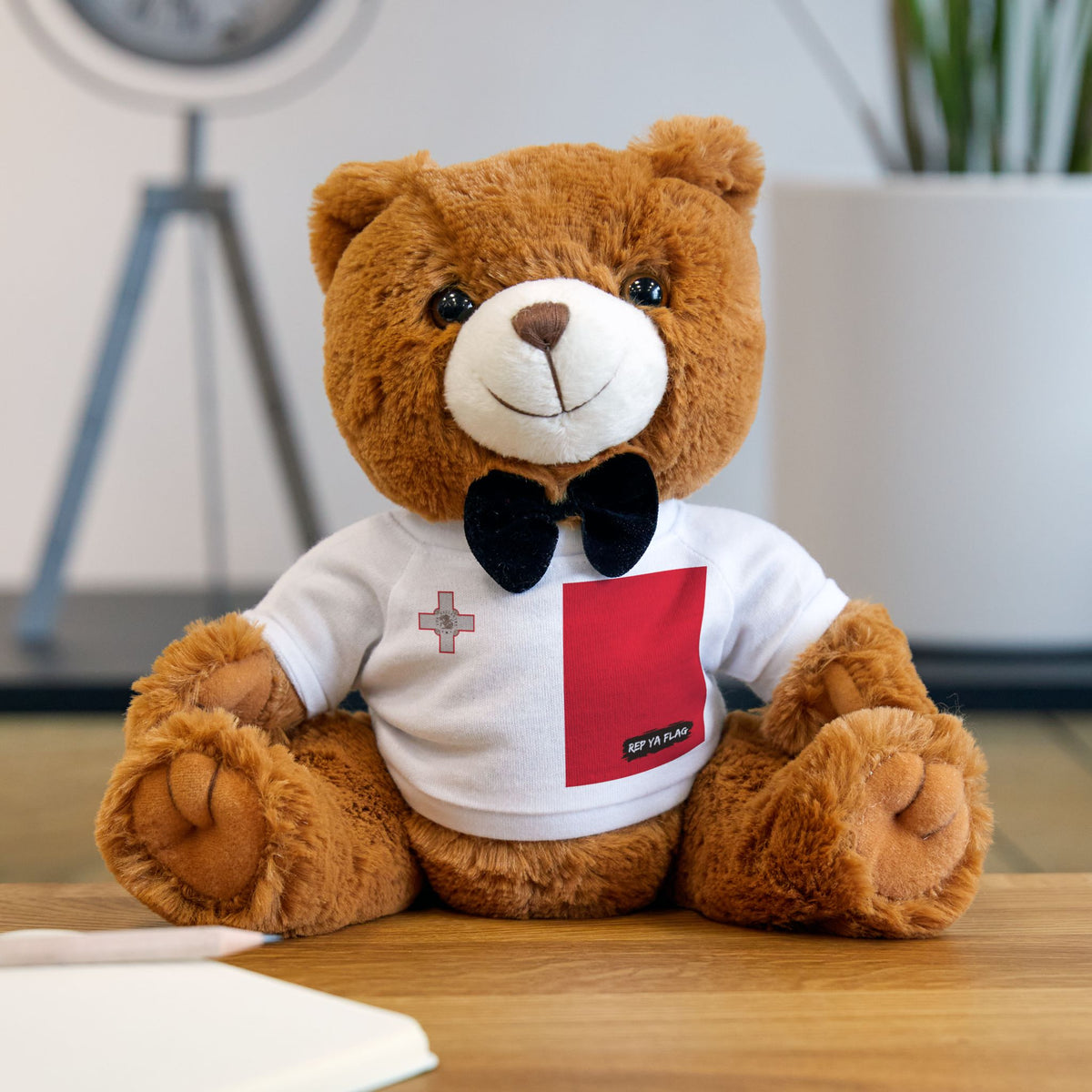 Malta Flag Teddy Bear | Maltese Heritage Plush Gift | Cultural Keepsake | Baby Gift Stuffed Animal - Rep Ya Flag