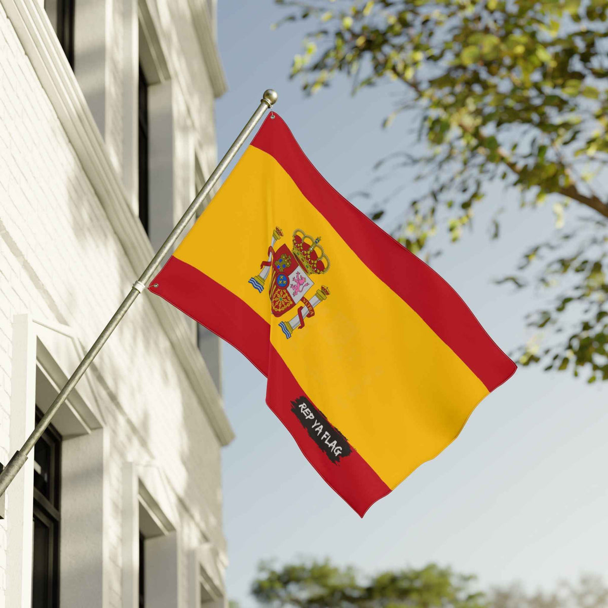 Spain Flag Garden Banner | Double-Sided Outdoor Flag | Rep Ya Flag