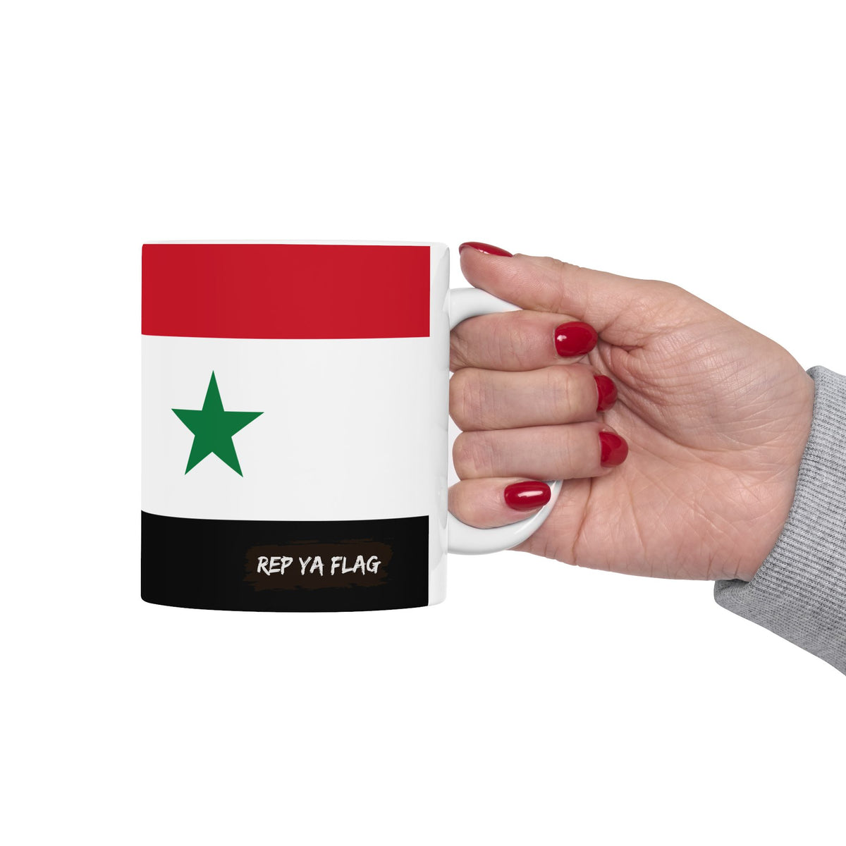 Syria Flag Ceramic Coffee & Tea Mug 11oz 15oz