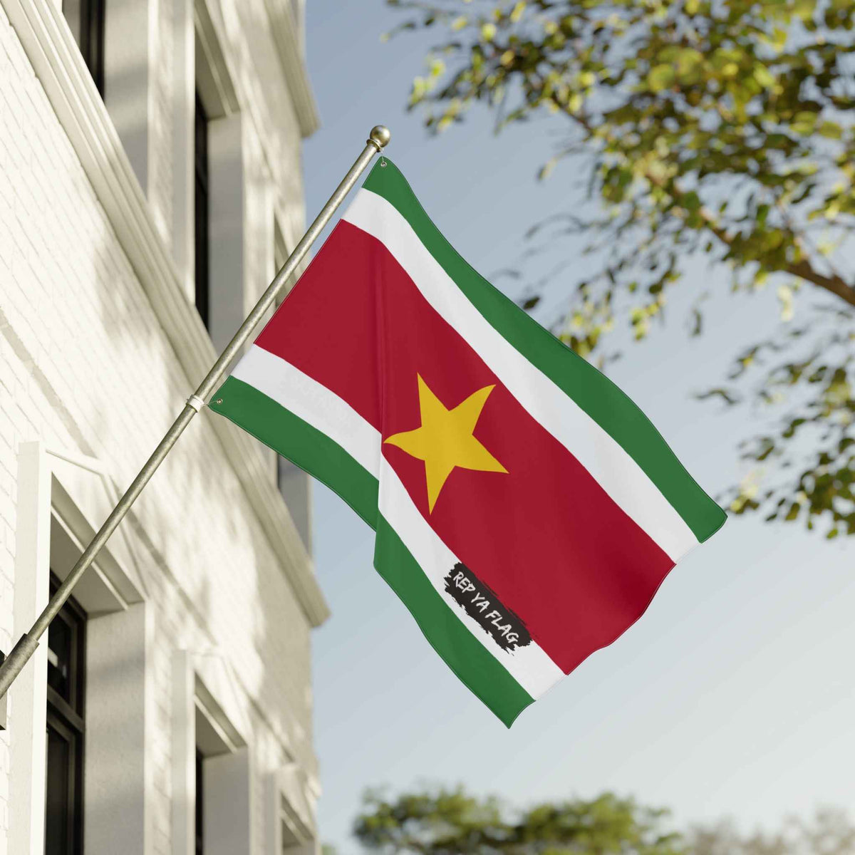 Suriname Flag Garden Banner | Double-Sided Outdoor Flag | Rep Ya Flag