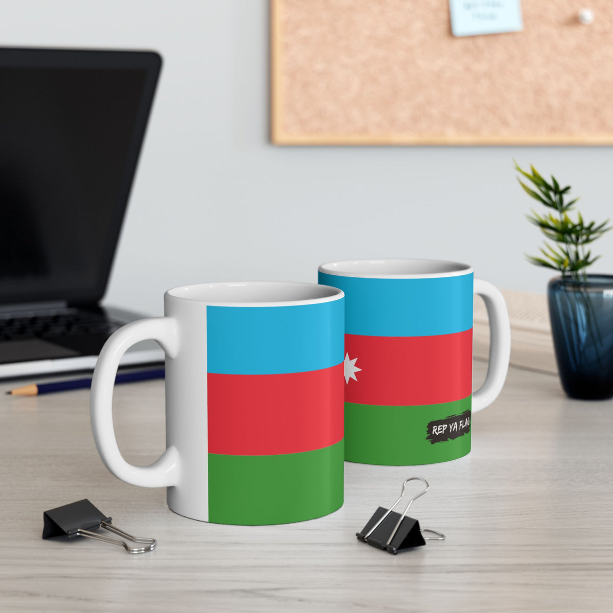 Azerbaijan Flag Coffee Mug – 11oz & 15oz Ceramic