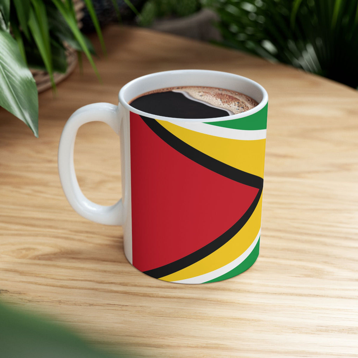 Guyana Flag Coffee Tea Mug 11oz 15oz | Rep Ya Flag Ceramic Mug - Rep Ya Flag