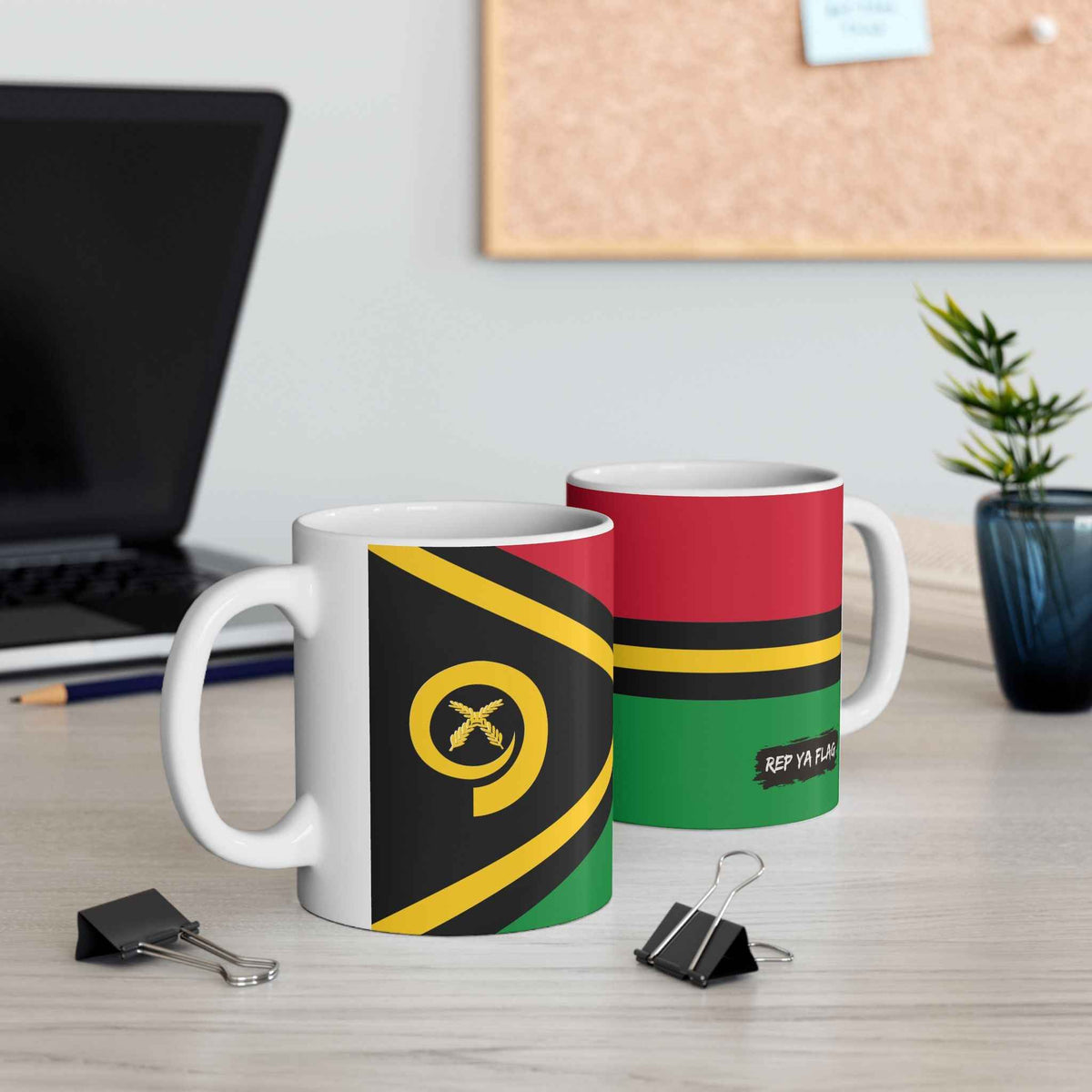 Vanuatu Flag Coffee Mug 11oz 15oz | Rep Ya Flag Ceramic Mug