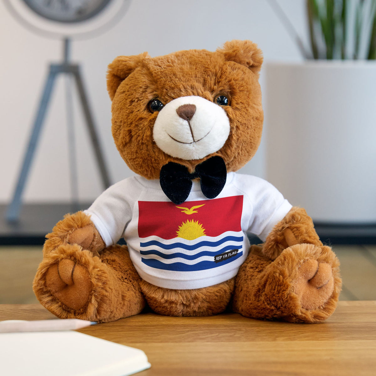 Kiribati Flag Teddy Bear | Kiribati Heritage Plush Gift | Rep Ya Flag - Rep Ya Flag