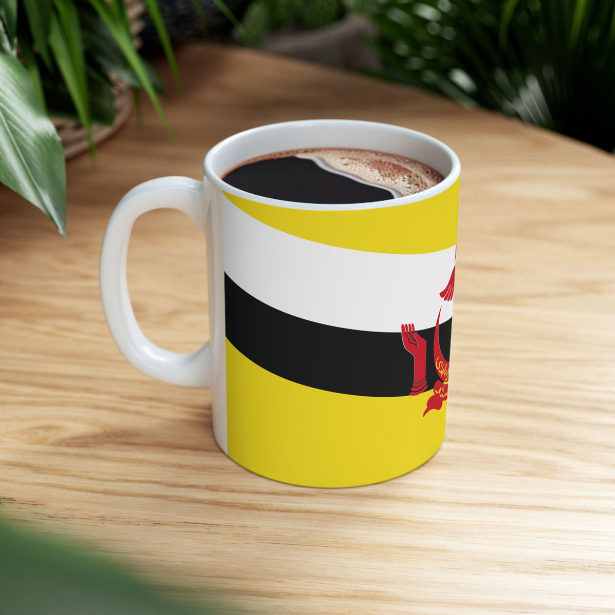 Brunei Flag Coffee Tea Mug 11oz 15oz | Rep Ya Flag Ceramic Mug - Rep Ya Flag