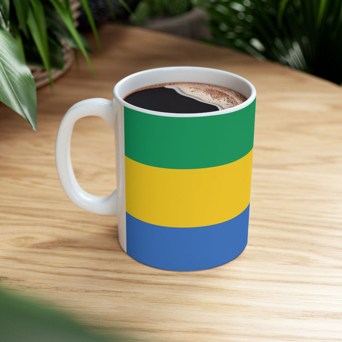 Gabon Flag Coffee Tea Mug 11oz 15oz | Rep Ya Flag Ceramic Mug - Rep Ya Flag