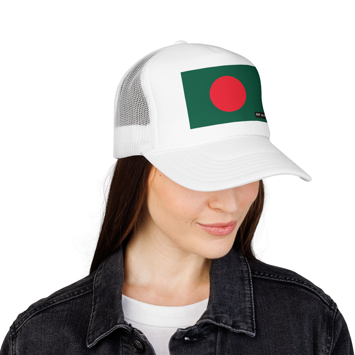 Bangladesh Flag Trucker Hat – Foam Mesh Snapback Cap