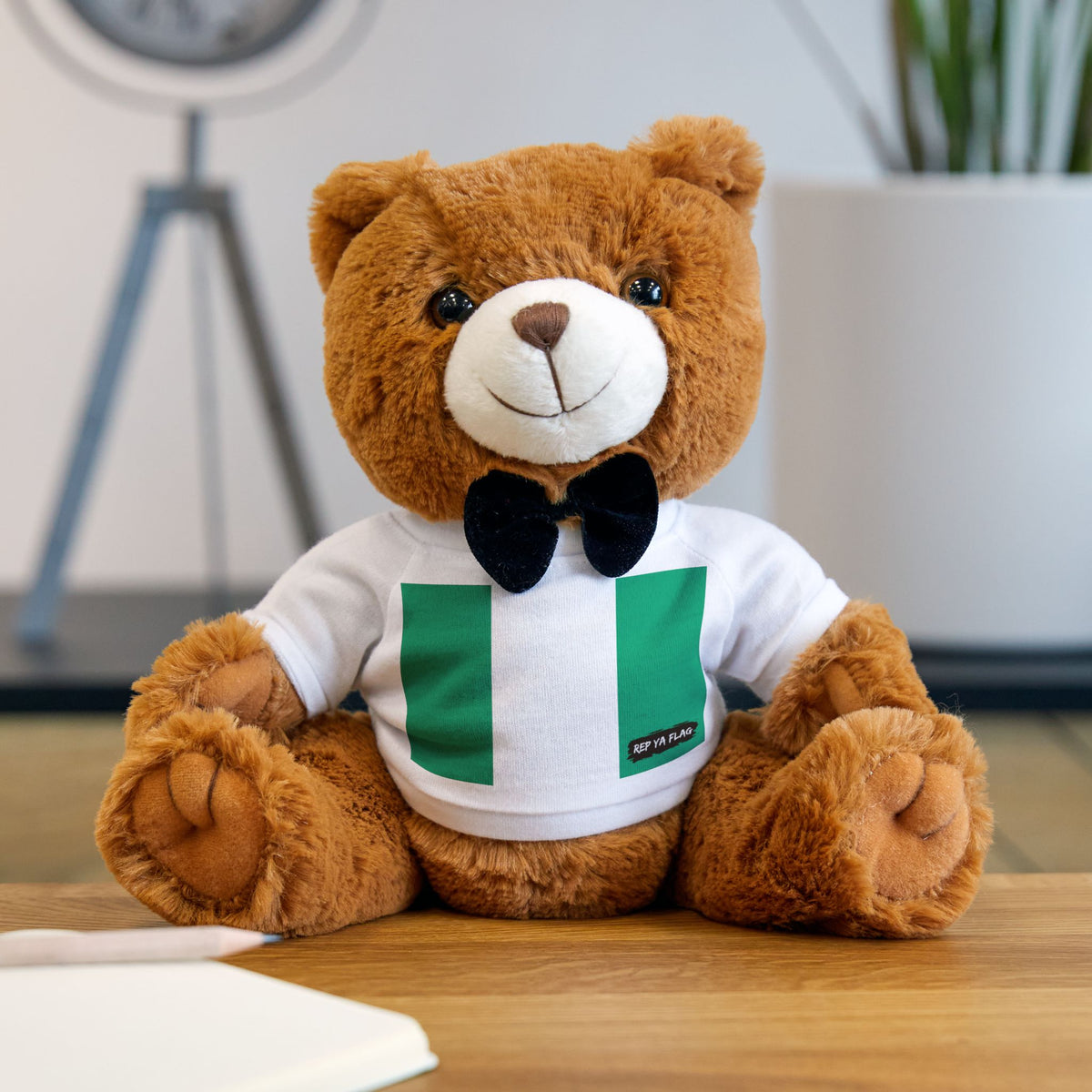 Nigeria Flag Teddy Bear | Nigeria Plush Gift | Nigerian Heritage Bear | Cultural Keepsake | Baby Gift Stuffed Animal - Rep Ya Flag